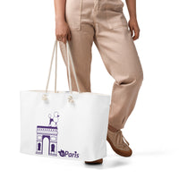 tsgabrielle® • Paris - Arc de Triomphe • Sac week-end surdimensionné • Blanc