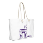 tsgabrielle® • Paris - Arc de Triomphe • Übergroße Weekender-Tasche • Weiß