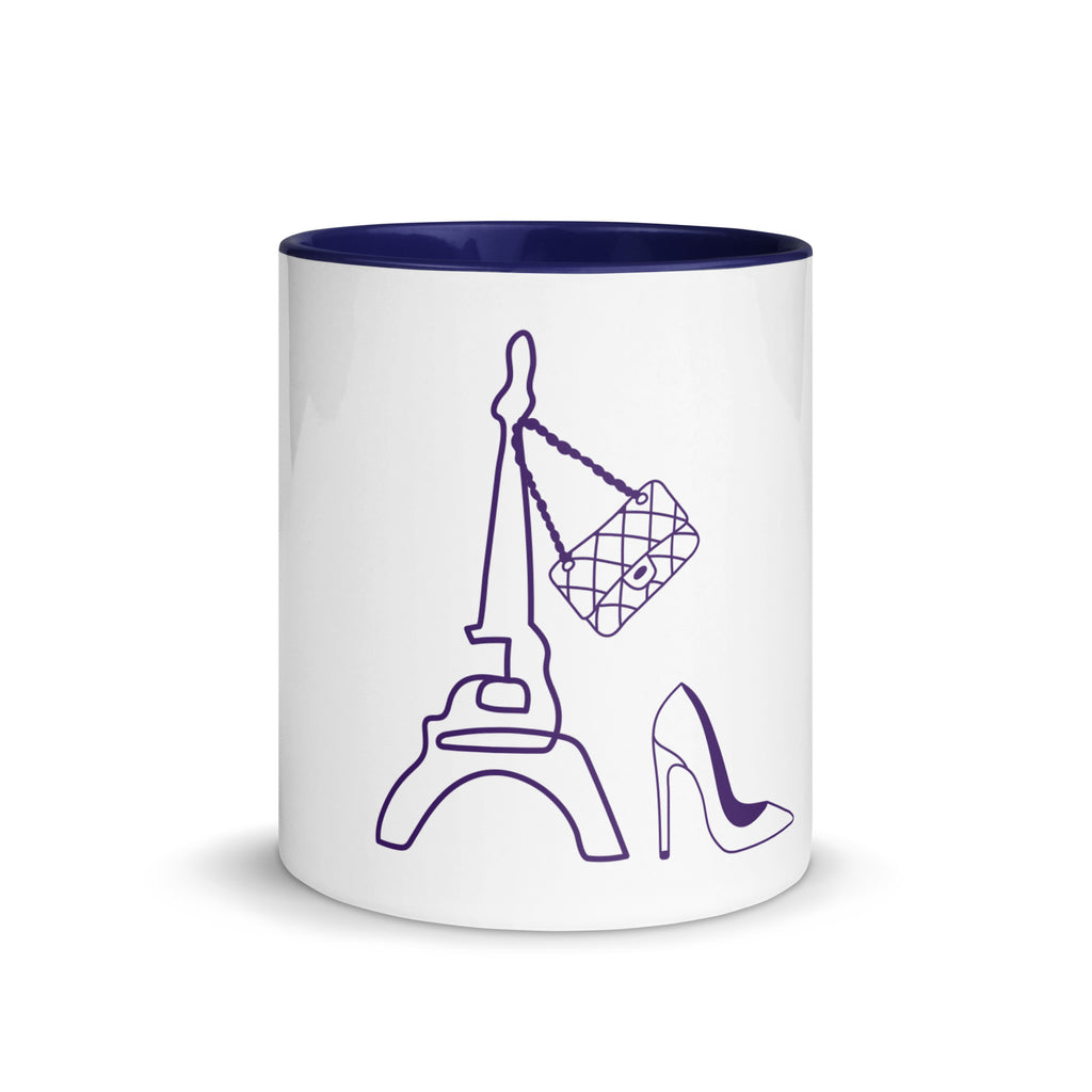 tsgabrielle® • Paris - La Tour Eiffel • Tasse Mit Farbiger Innenseite • Keramik • 325 ml