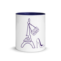 tsgabrielle® • Paris - La Tour Eiffel • Mug avec Intérieur Coloré • Céramique • 325 ml