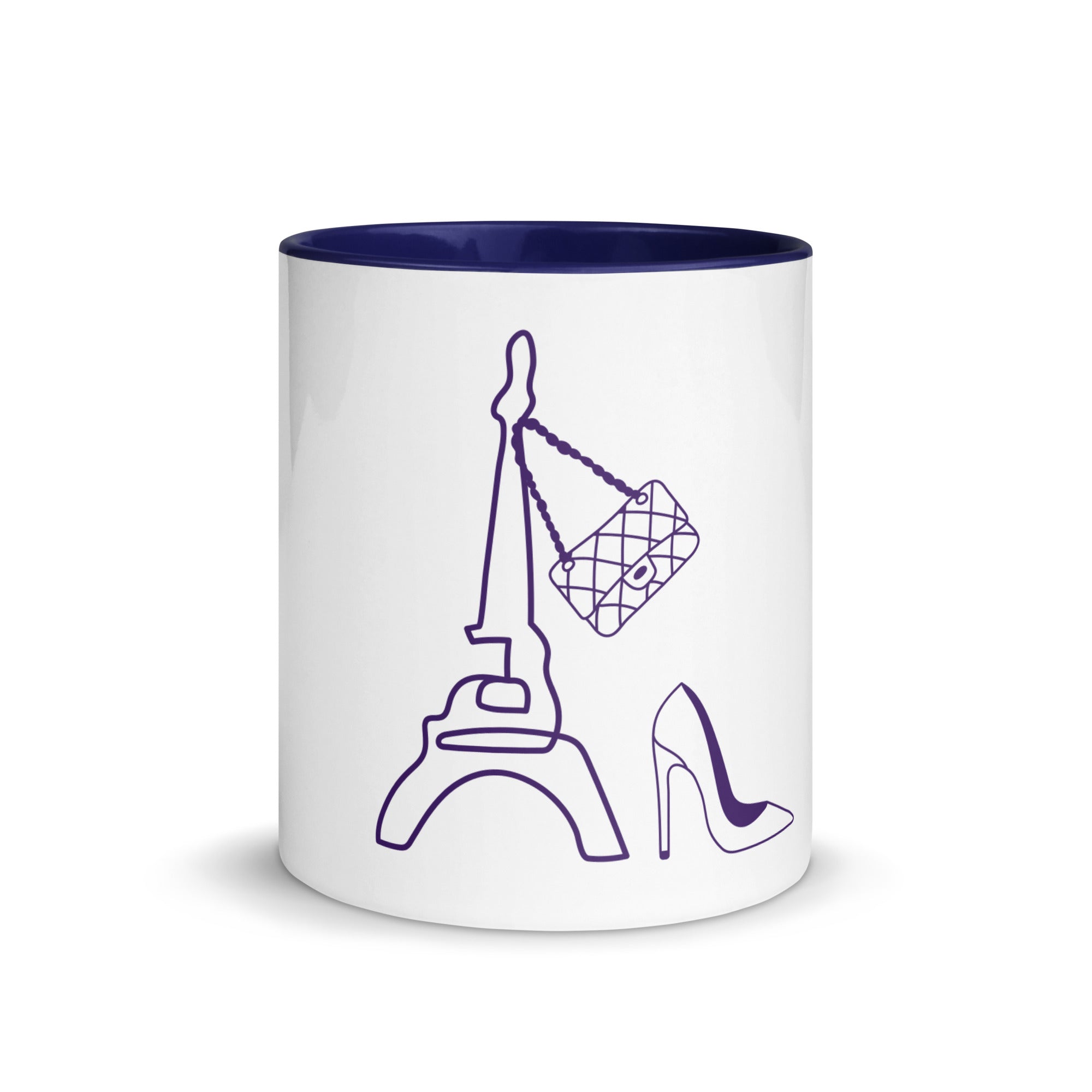 tsgabrielle® • Paris - La Tour Eiffel • Mug With Color Inside • Ceramic • 11 oz • White Ceramic