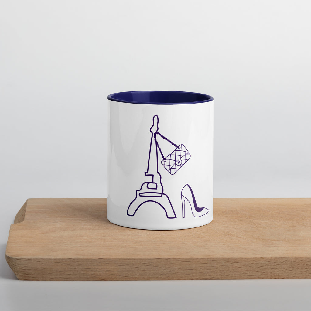 tsgabrielle® • Paris - La Tour Eiffel • Tasse Mit Farbiger Innenseite • Keramik • 325 ml