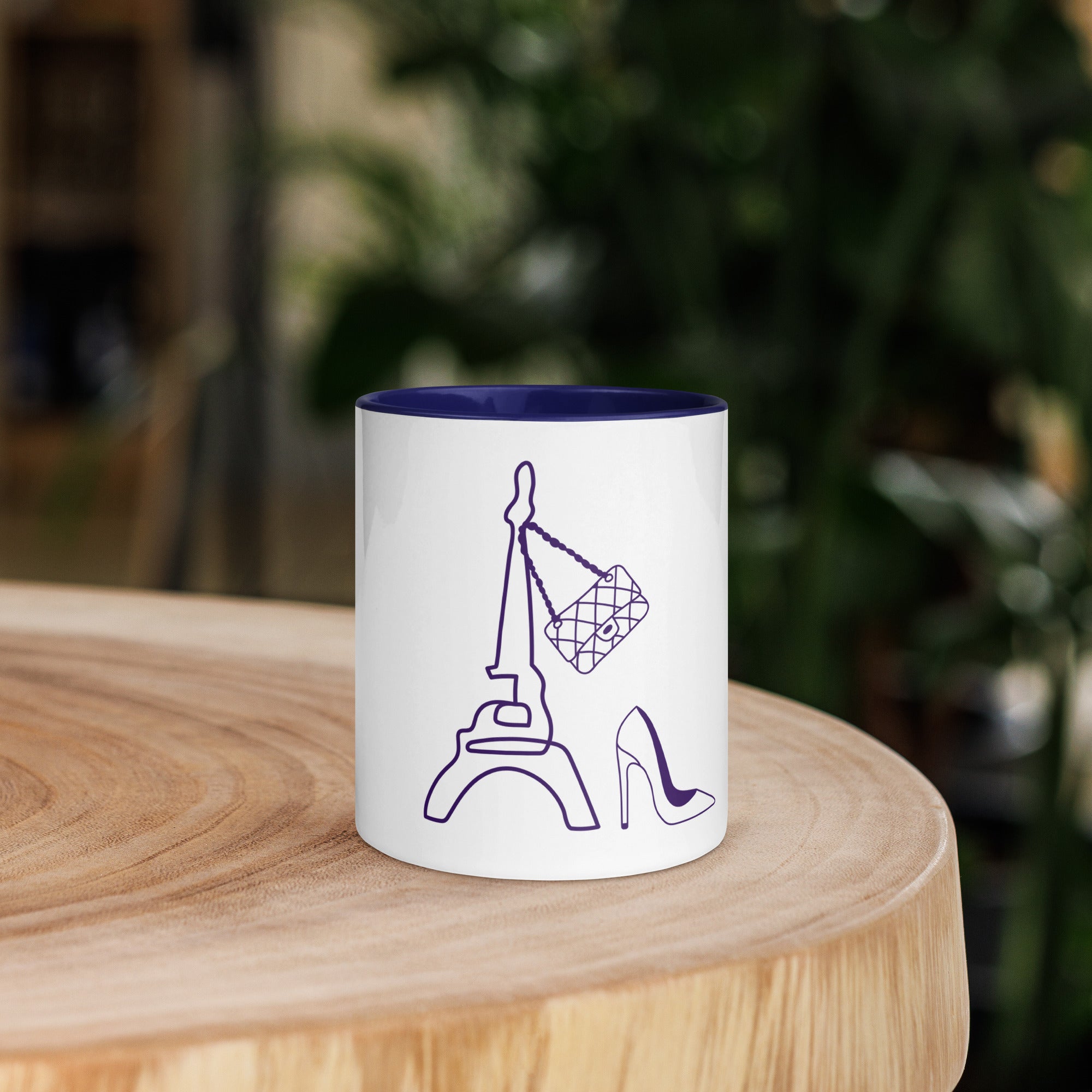 tsgabrielle® • Paris - La Tour Eiffel • Tasse Mit Farbiger Innenseite • Keramik • 325 ml