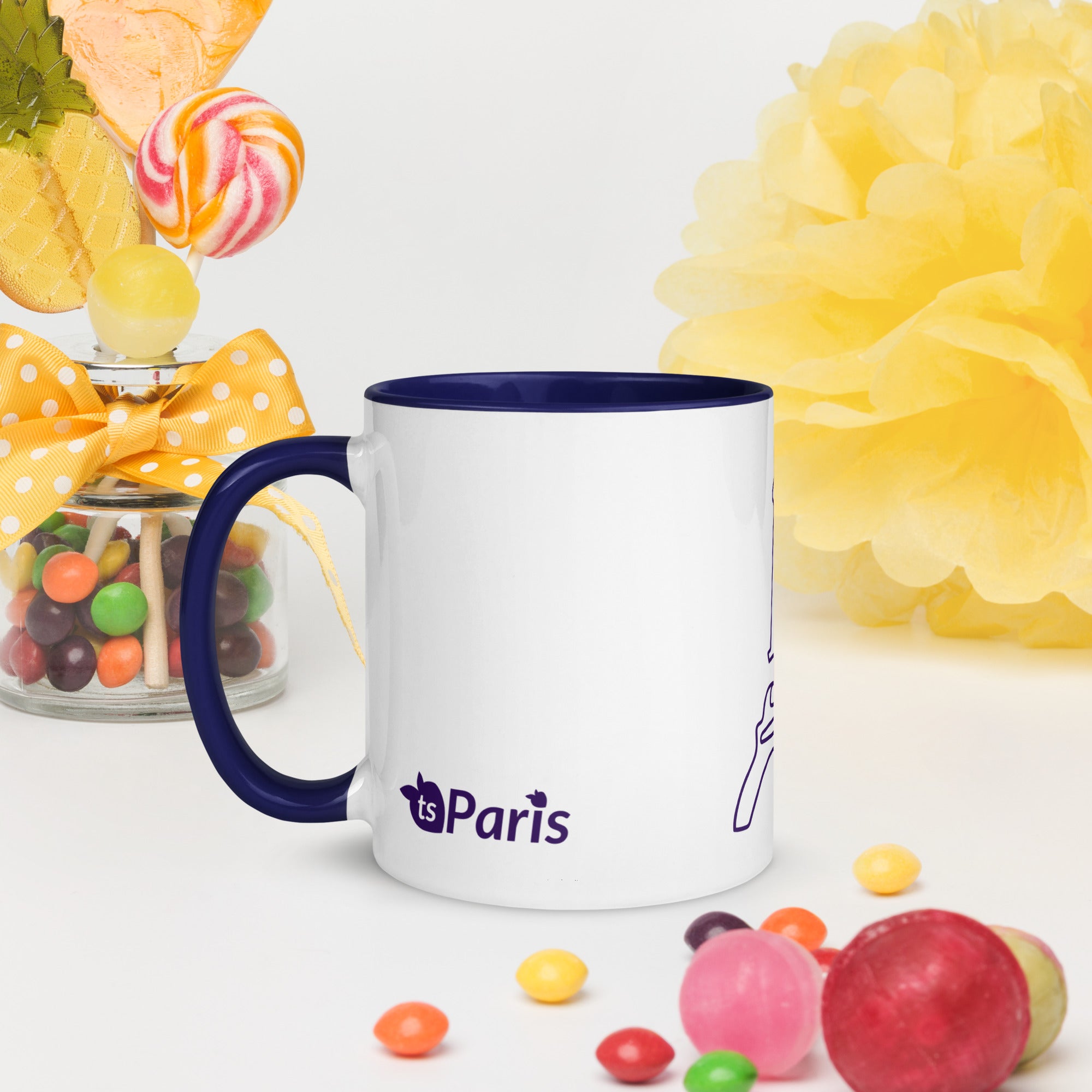 tsgabrielle® • Paris - La Tour Eiffel • Tasse Mit Farbiger Innenseite • Keramik • 325 ml