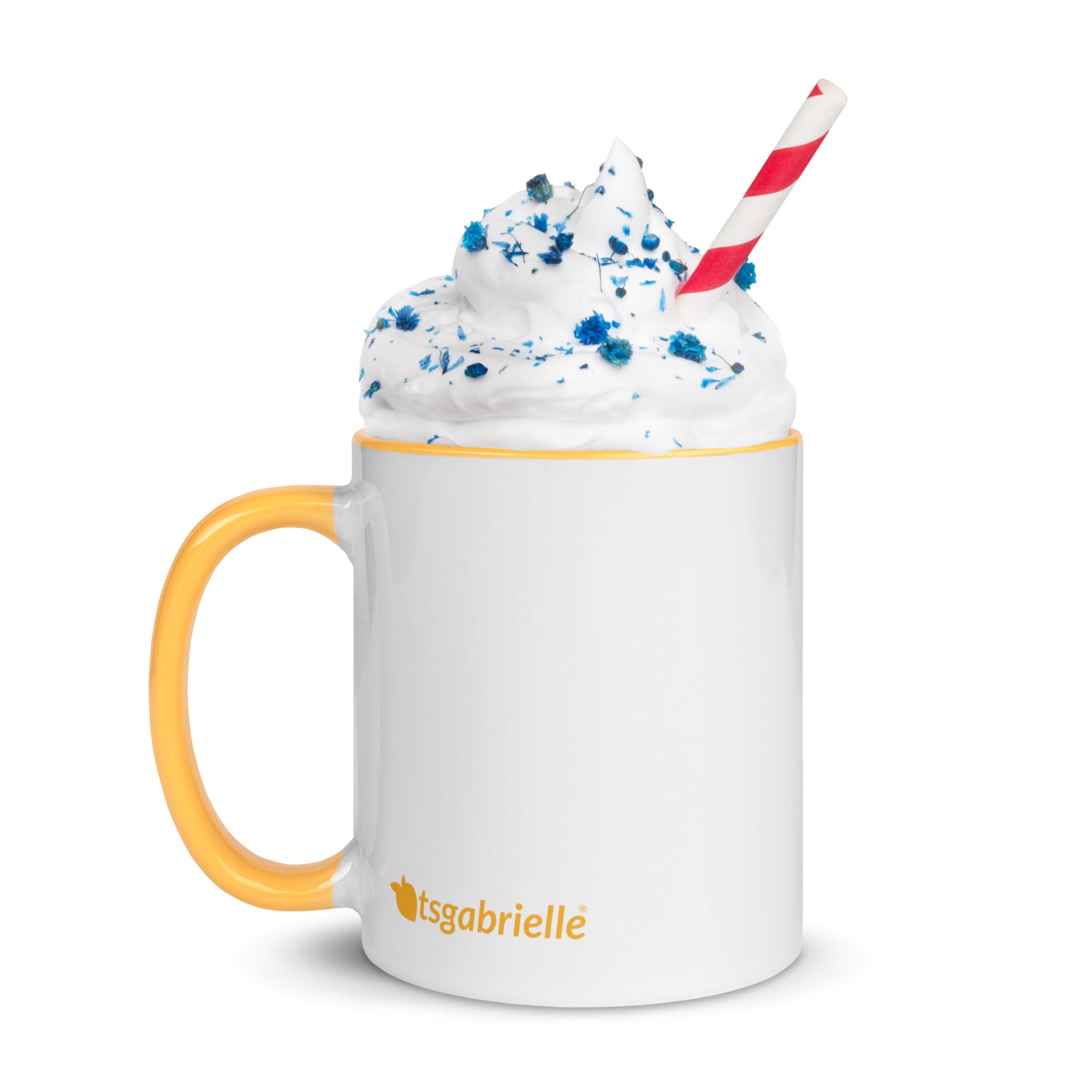 tsgabrielle® • Mug with Color Golden Yellow Inside • 11 oz •
