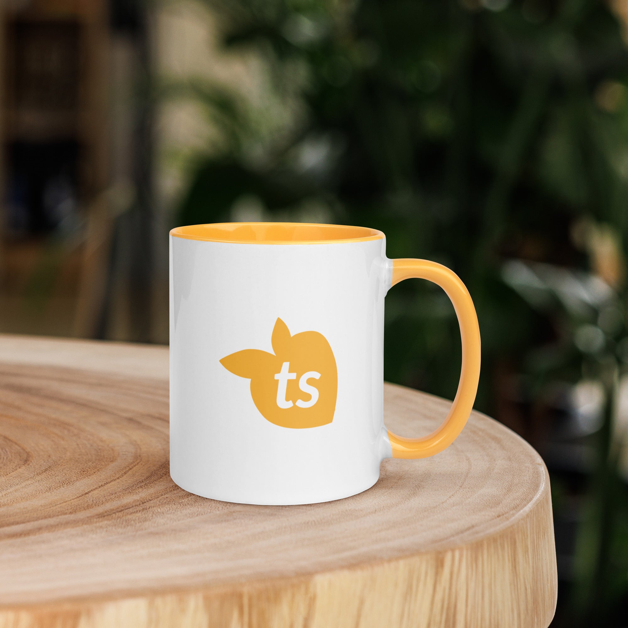 tsgabrielle® • Mug with Color Golden Yellow Inside • 11 oz •