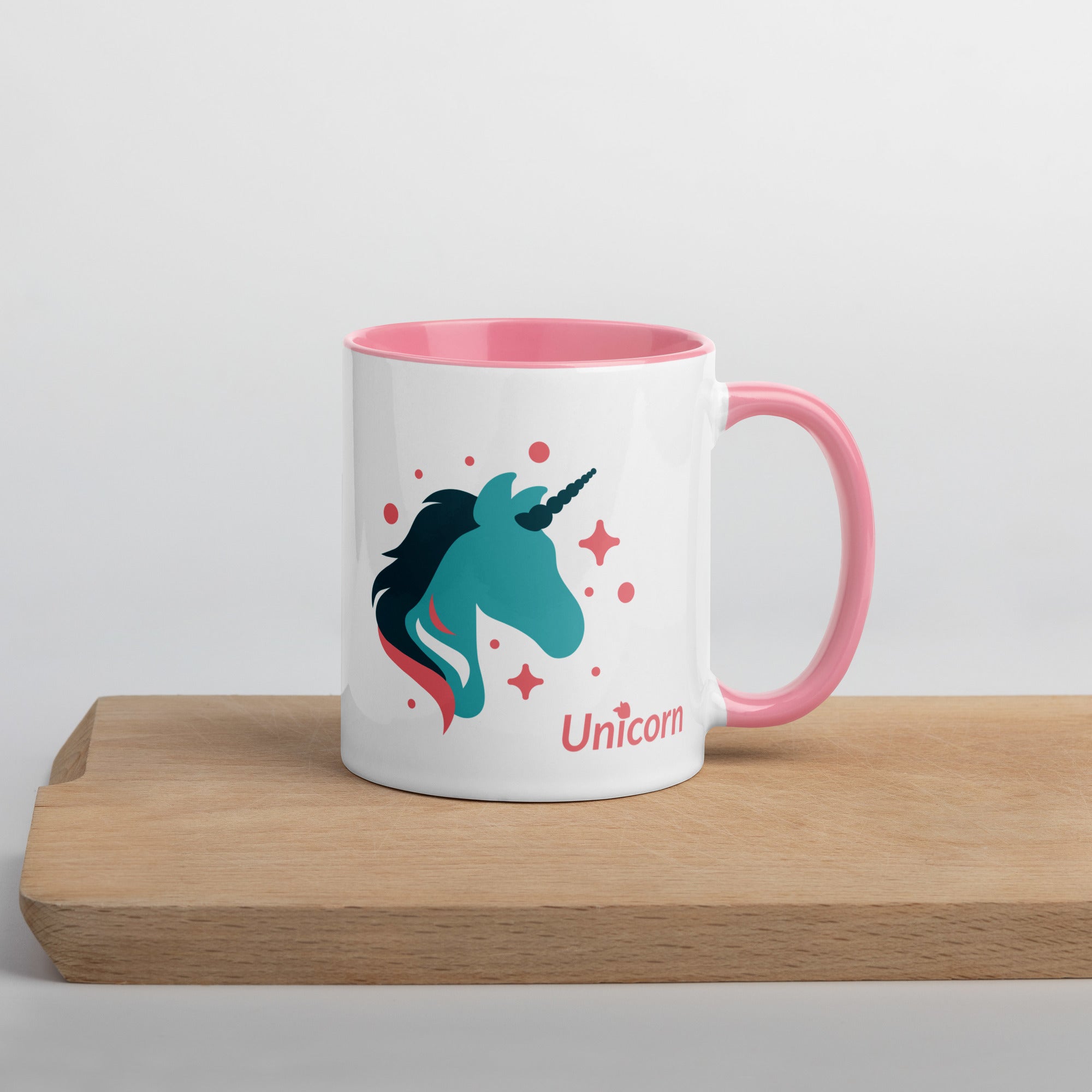 tsgabrielle® • Mug with Color Inside • 🦄 Unicorn - Seraphina • Ceramic • 11 oz •