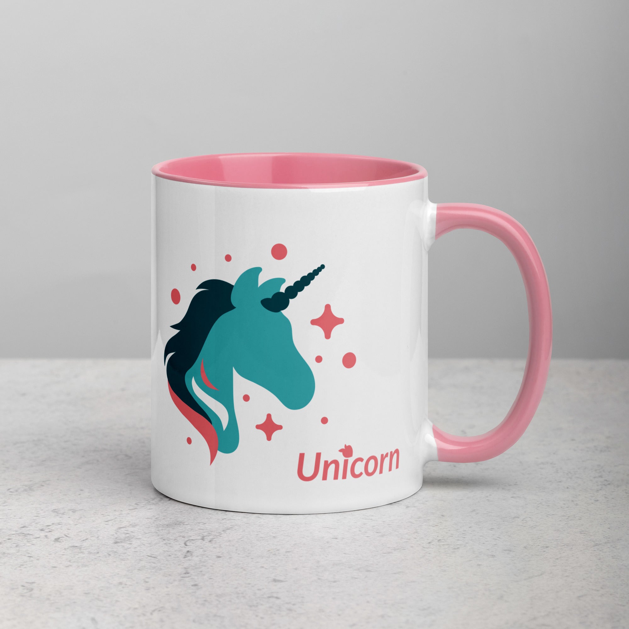 tsgabrielle® • Mug with Color Inside • 🦄 Unicorn - Seraphina • Ceramic • 11 oz •