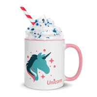 tsgabrielle® • Mug with Color Inside • 🦄 Unicorn - Seraphina • Ceramic • 11 oz •