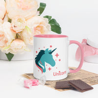 tsgabrielle® • Mug with Color Inside • 🦄 Unicorn - Seraphina • Ceramic • 11 oz •