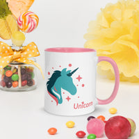 tsgabrielle® • Mug with Color Inside • 🦄 Unicorn - Seraphina • Ceramic • 11 oz •