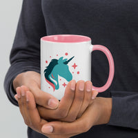 tsgabrielle® • Mug with Color Inside • 🦄 Unicorn - Seraphina • Ceramic • 11 oz •