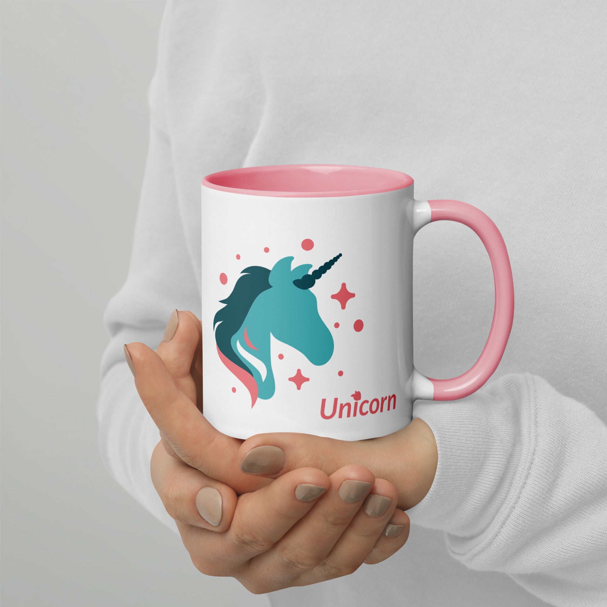tsgabrielle® • Mug with Color Inside • 🦄 Unicorn - Seraphina • Ceramic • 11 oz •