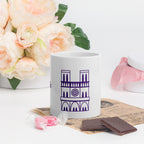 tsgabrielle® • Paris - Kathedrale Notre-Dame • Glänzende Tasse • Weiß