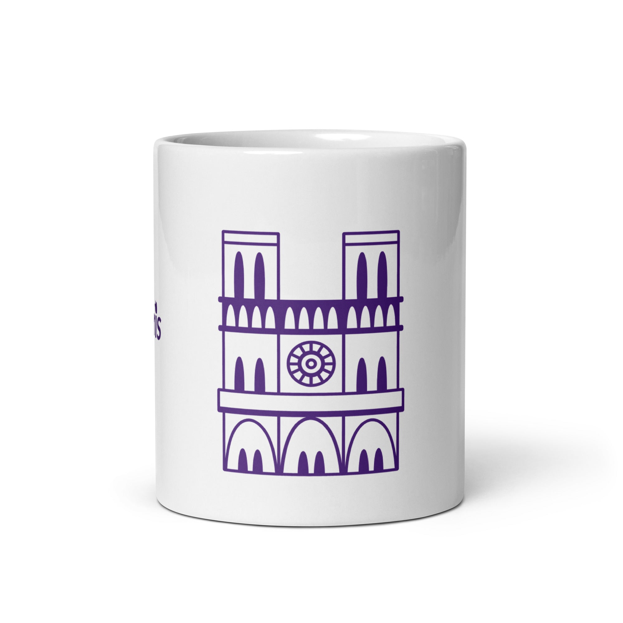 tsgabrielle® • Paris - Kathedrale Notre-Dame • Glänzende Tasse • Weiß