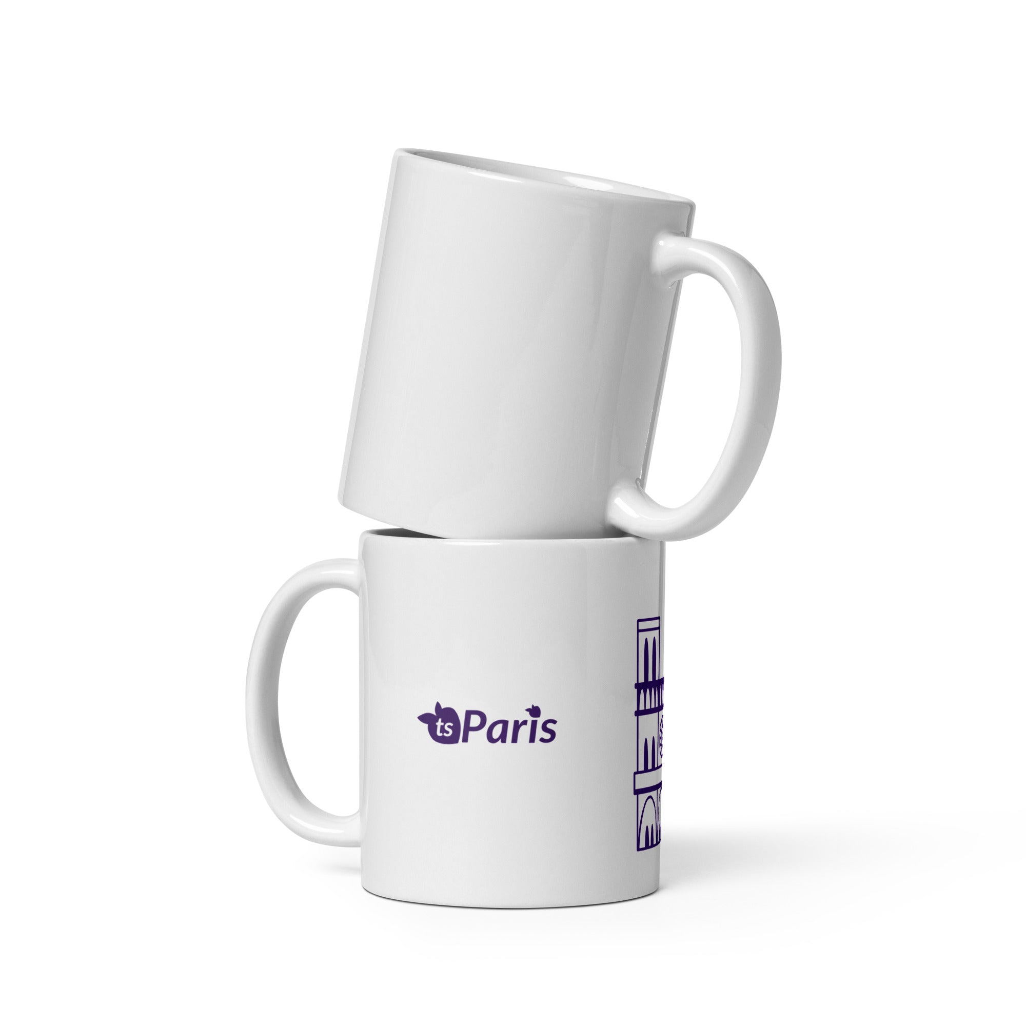 tsgabrielle® • Paris - Kathedrale Notre-Dame • Glänzende Tasse • Weiß