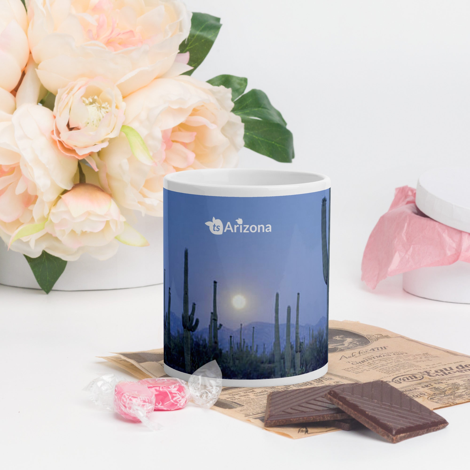 tsgabrielle® • Arizona 🌵 - At Night • Glossy Mug • Ceramic • 11 oz •