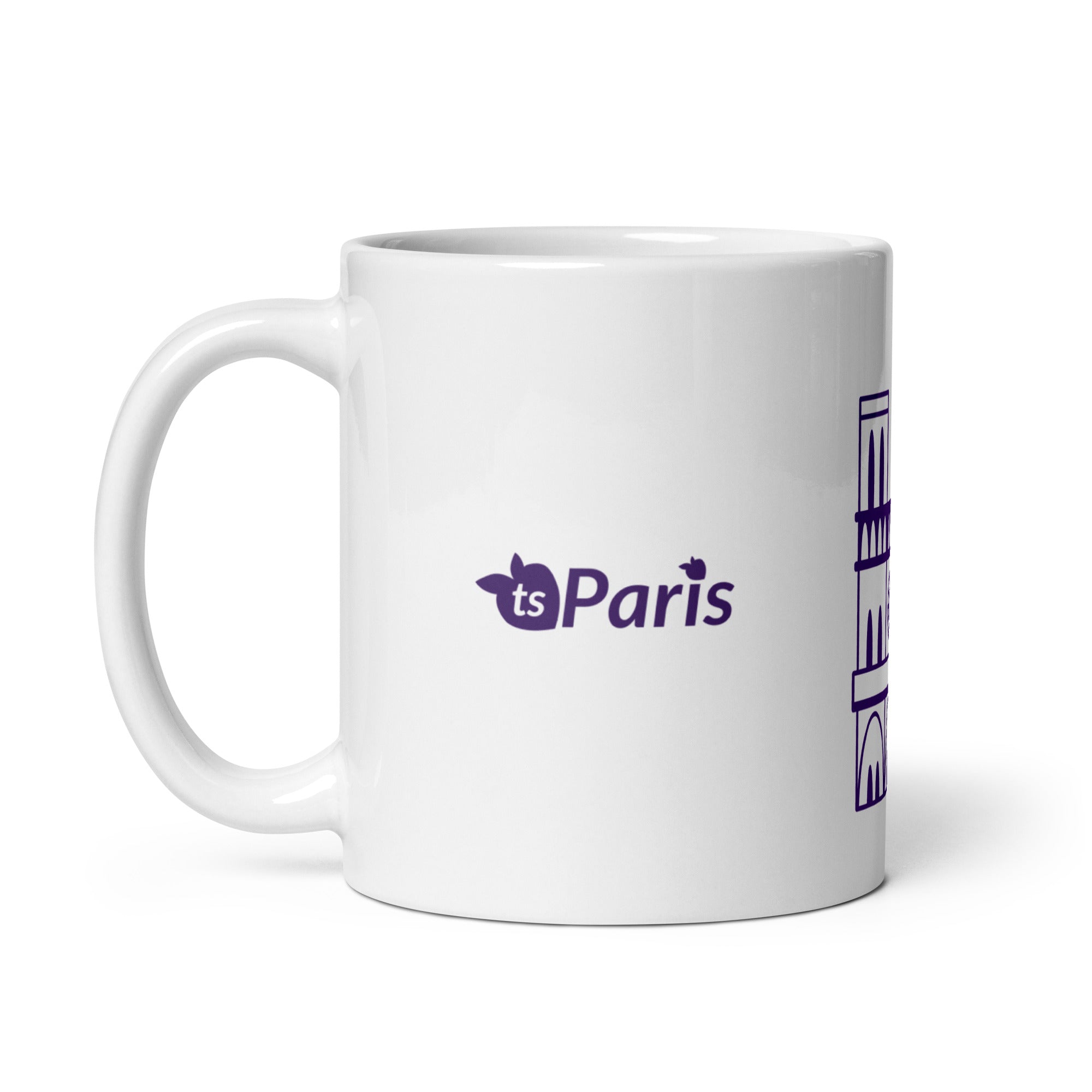 tsgabrielle® • Paris - Kathedrale Notre-Dame • Glänzende Tasse • Weiß