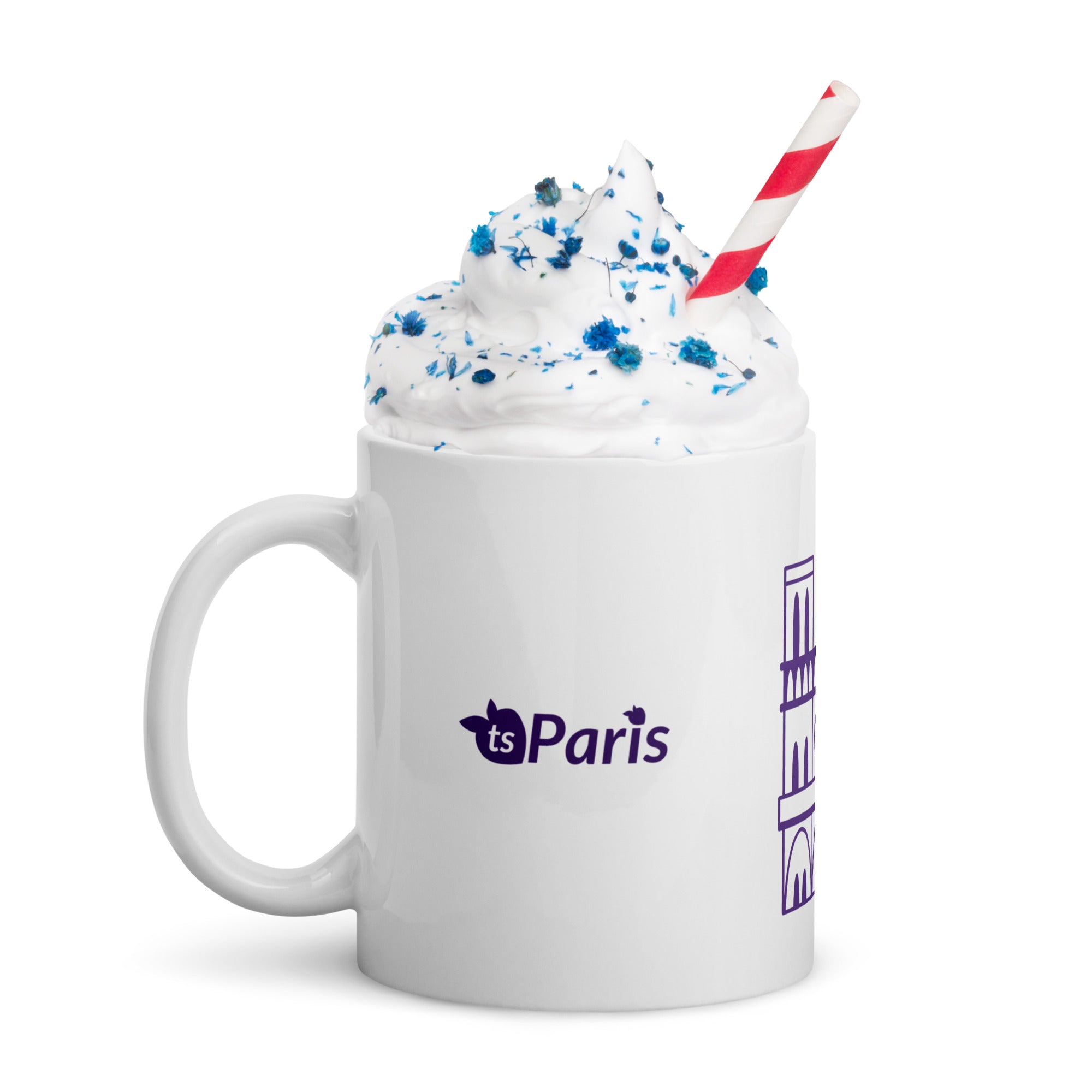 tsgabrielle® • Paris - Kathedrale Notre-Dame • Glänzende Tasse • Weiß