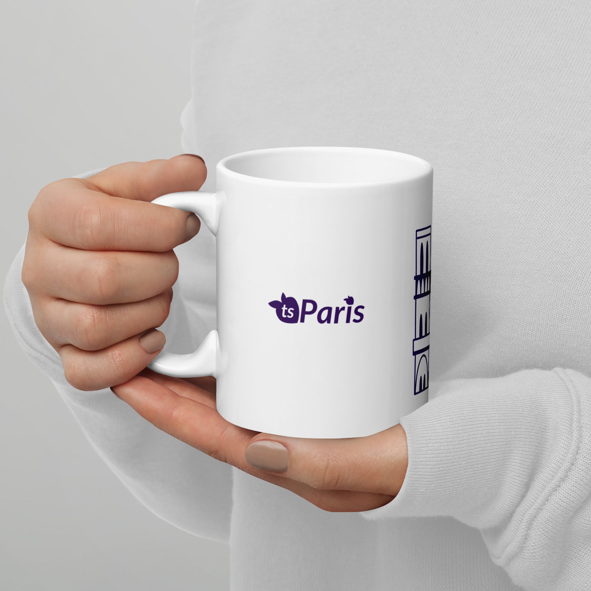 tsgabrielle® • Paris - Kathedrale Notre-Dame • Glänzende Tasse • Weiß