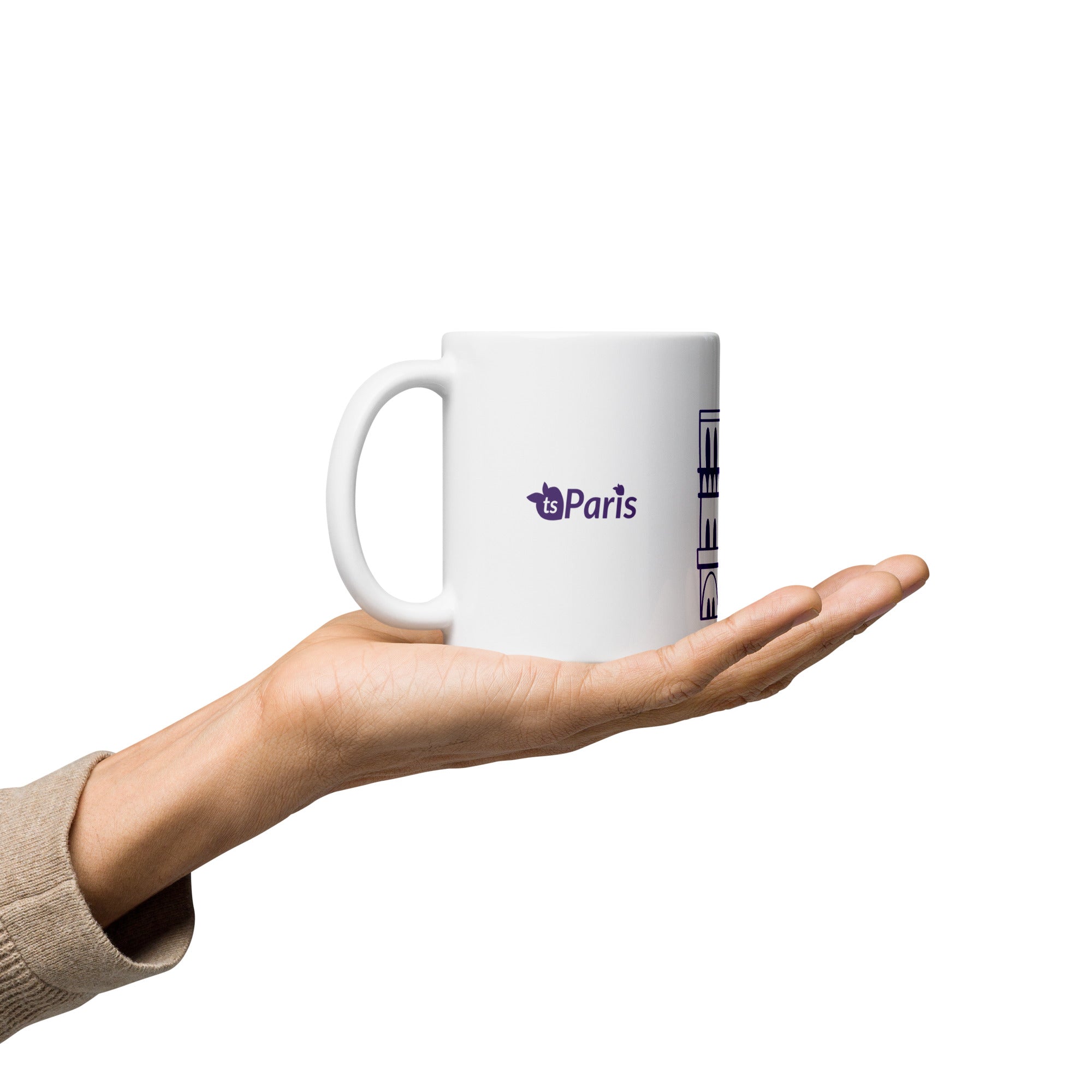 tsgabrielle® • Paris - Kathedrale Notre-Dame • Glänzende Tasse • Weiß
