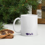 tsgabrielle® • Paris - La Tour Eiffel • Glänzende Tasse • Weiß • Keramik • 325 ml