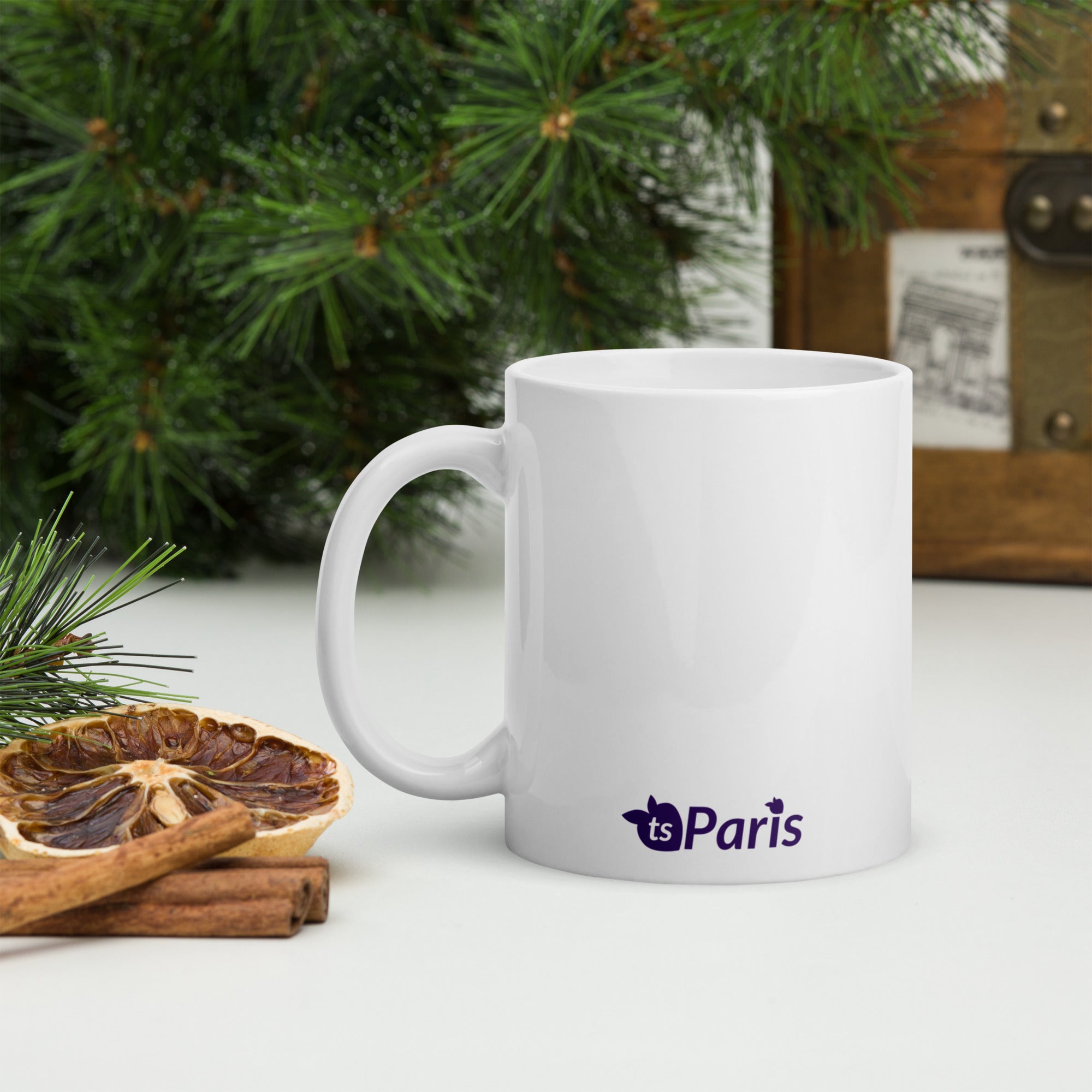 tsgabrielle® • Paris - La Tour Eiffel • Glänzende Tasse • Weiß • Keramik • 325 ml