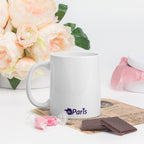 tsgabrielle® • Paris - La Tour Eiffel • Glänzende Tasse • Weiß • Keramik • 325 ml