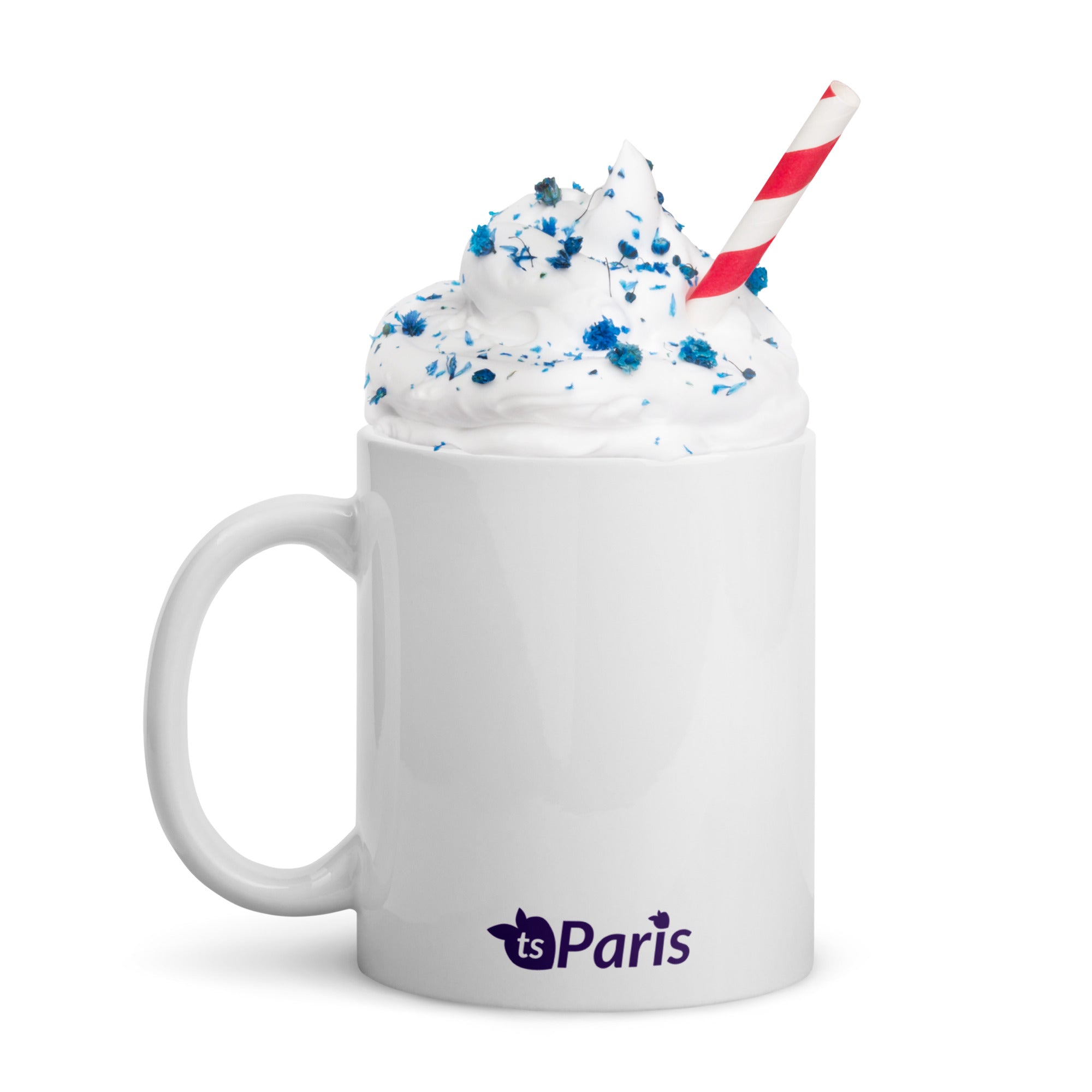 tsgabrielle® • Paris - La Tour Eiffel • Glänzende Tasse • Weiß • Keramik • 325 ml