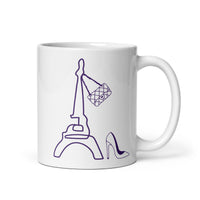 tsgabrielle® • Paris - La Tour Eiffel • Glänzende Tasse • Weiß • Keramik • 325 ml