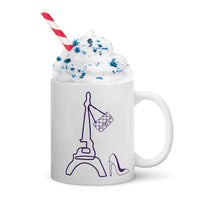 tsgabrielle® • Paris - La Tour Eiffel • Glänzende Tasse • Weiß • Keramik • 325 ml