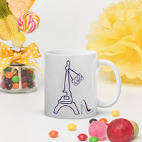 tsgabrielle® • Paris - La Tour Eiffel • Glänzende Tasse • Weiß • Keramik • 325 ml