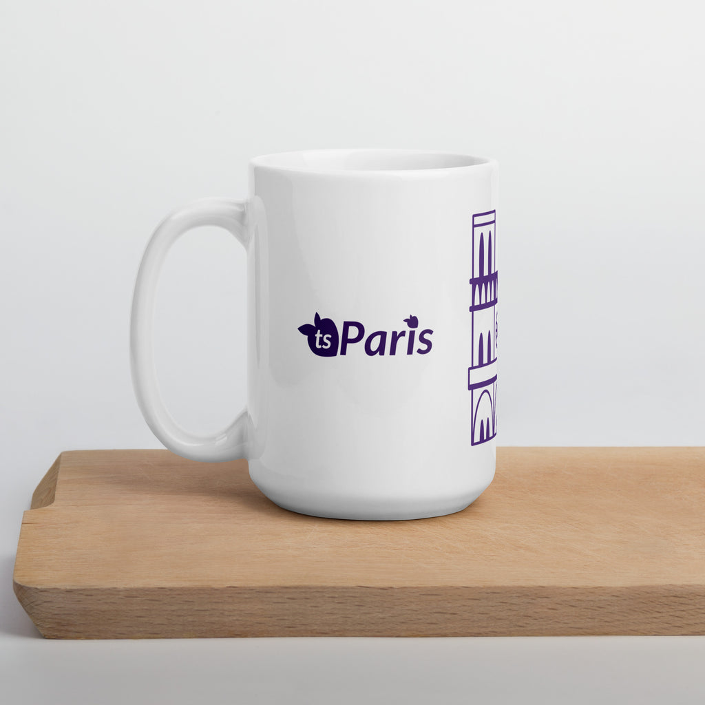 tsgabrielle® • Paris - Kathedrale Notre-Dame • Glänzende Tasse • Weiß