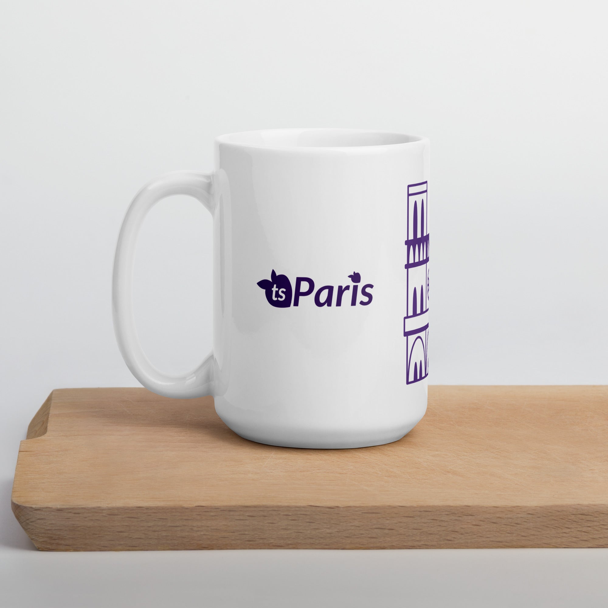 tsgabrielle® • Paris - Kathedrale Notre-Dame • Glänzende Tasse • Weiß