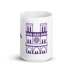 tsgabrielle® • Paris - Kathedrale Notre-Dame • Glänzende Tasse • Weiß