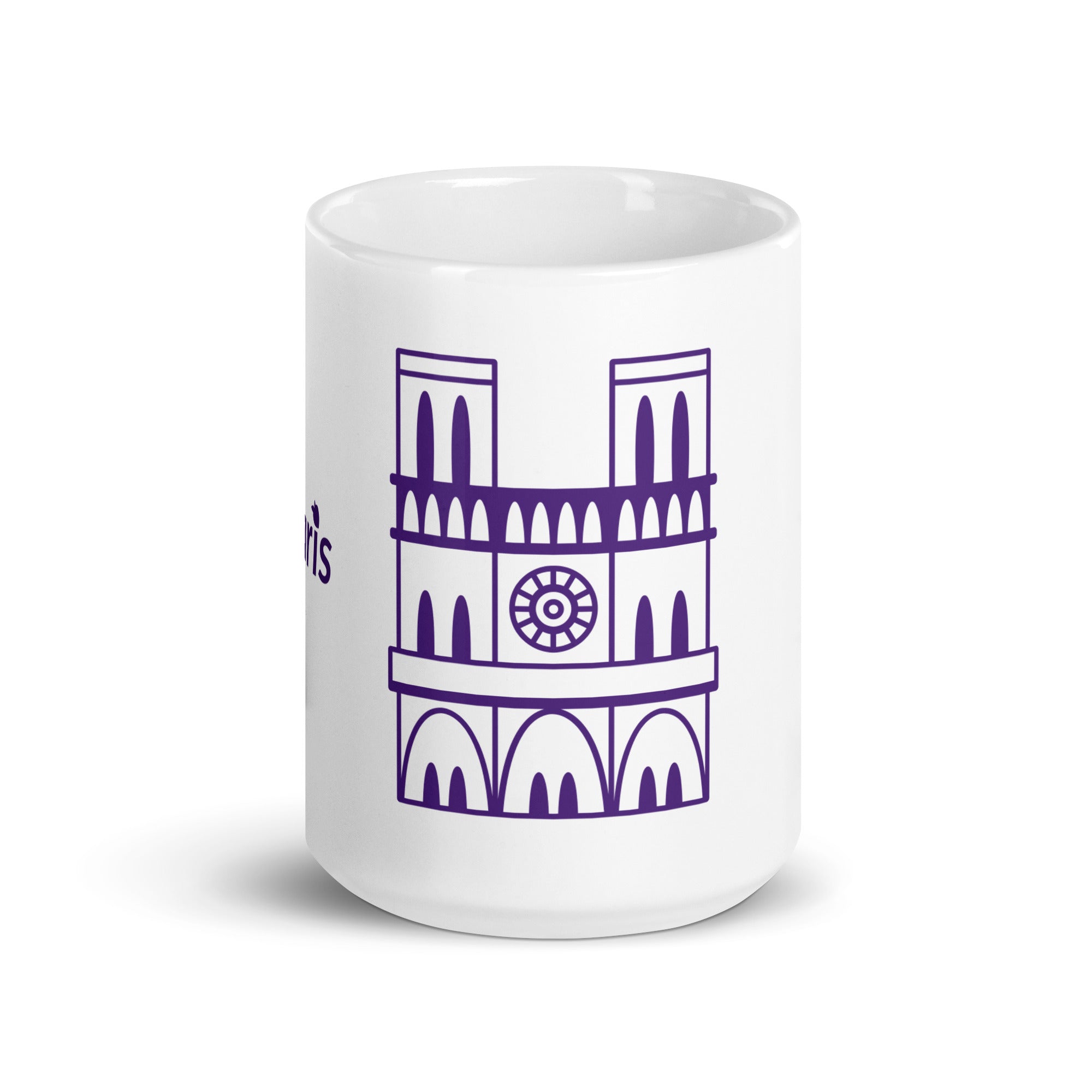 tsgabrielle® • Paris - Kathedrale Notre-Dame • Glänzende Tasse • Weiß