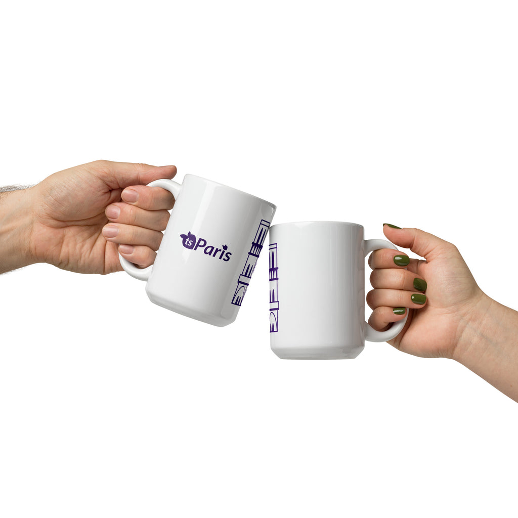 tsgabrielle® • Paris - Kathedrale Notre-Dame • Glänzende Tasse • Weiß