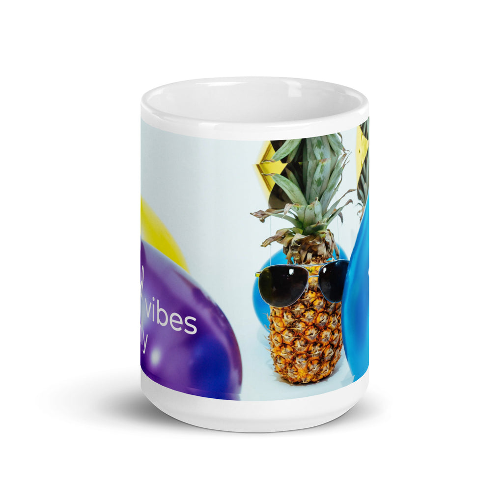 tsgabrielle® • Good Vibes Only • Glänzende Tasse • ​​Schwarz • Keramik • 3 Größen