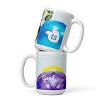 tsgabrielle® • Good Vibes Only • Glänzende Tasse • ​​Schwarz • Keramik • 3 Größen