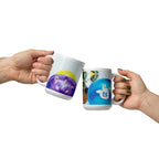 tsgabrielle® • Good Vibes Only • Glänzende Tasse • ​​Schwarz • Keramik • 3 Größen