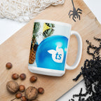 tsgabrielle® • Good Vibes Only • Glänzende Tasse • ​​Schwarz • Keramik • 3 Größen