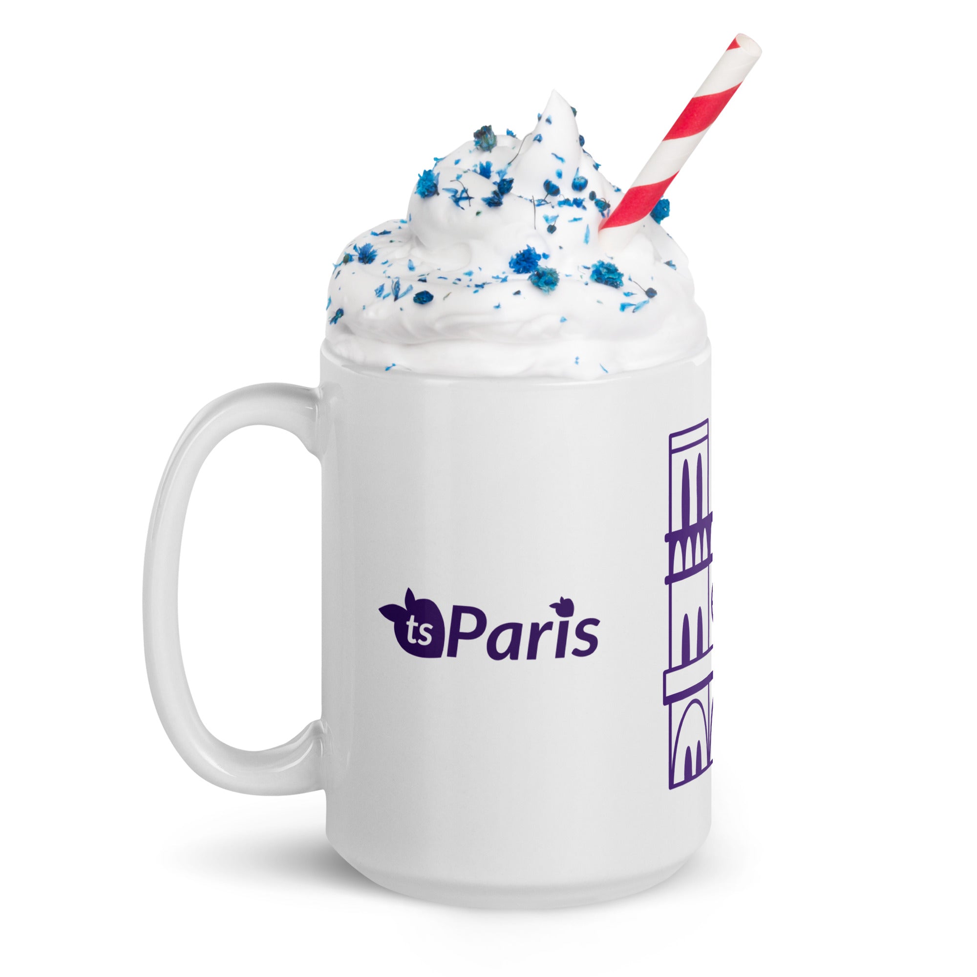 tsgabrielle® • Paris - Kathedrale Notre-Dame • Glänzende Tasse • Weiß
