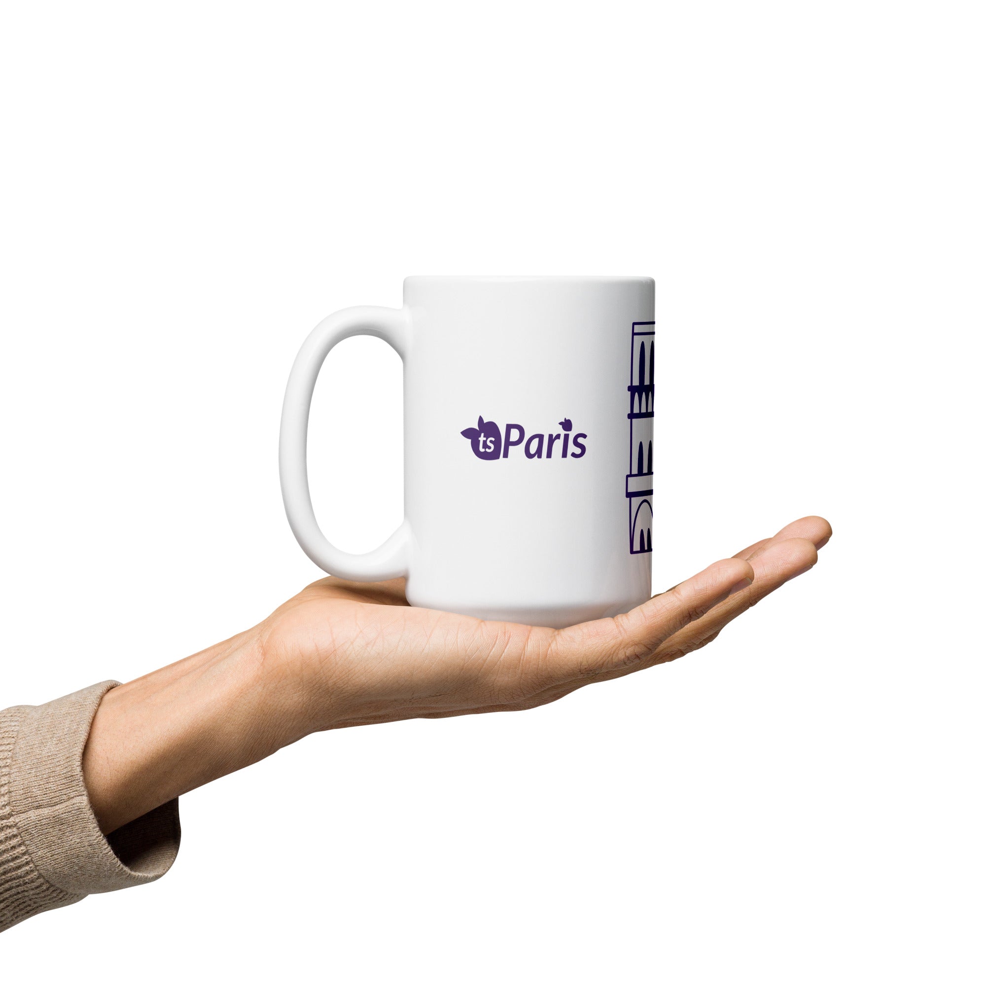 tsgabrielle® • Paris - Kathedrale Notre-Dame • Glänzende Tasse • Weiß