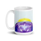 tsgabrielle® • Good Vibes Only • Glänzende Tasse • ​​Schwarz • Keramik • 3 Größen