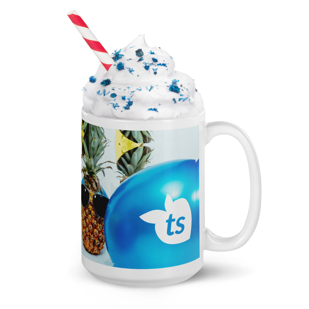 tsgabrielle® • Good Vibes Only • Glänzende Tasse • ​​Schwarz • Keramik • 3 Größen