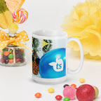 tsgabrielle® • Good Vibes Only • Glänzende Tasse • ​​Schwarz • Keramik • 3 Größen