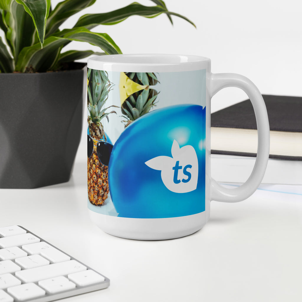 tsgabrielle® • Good Vibes Only • Glänzende Tasse • ​​Schwarz • Keramik • 3 Größen