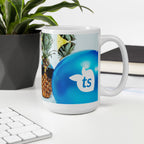 tsgabrielle® • Good Vibes Only • Glänzende Tasse • ​​Schwarz • Keramik • 3 Größen