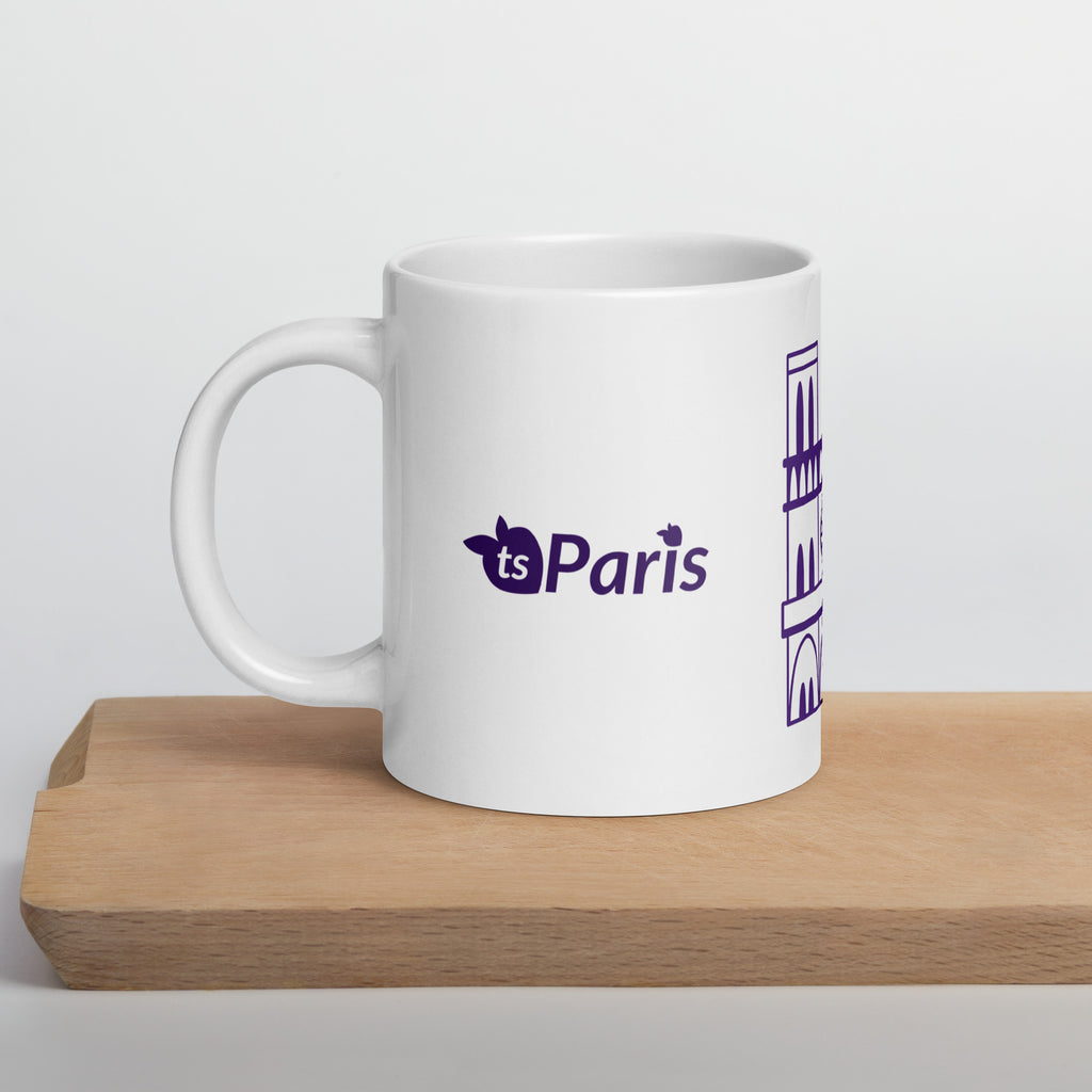tsgabrielle® • Paris - Kathedrale Notre-Dame • Glänzende Tasse • Weiß