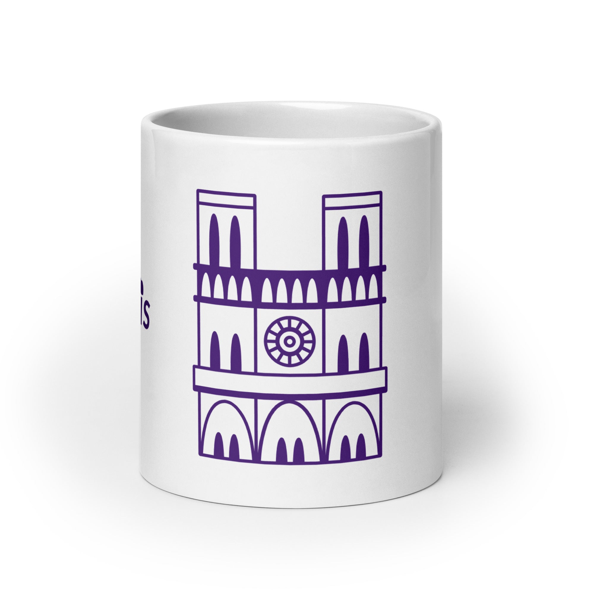 tsgabrielle® • Paris - Kathedrale Notre-Dame • Glänzende Tasse • Weiß